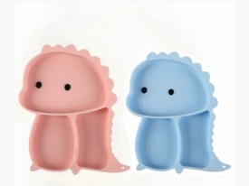 Plato infantil 3 divisiones modelo dinosaurio